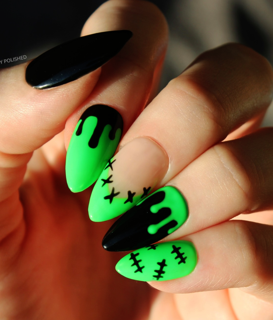 This Post Is All About 20 Spooky Blood Drip Nails